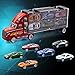 COONLINE Toy Cars Transport Car Carrier Truck Toy Includes 12 Mini Car Toys, Great Toy Car for Boys and Girls