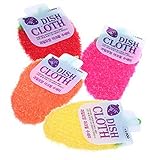 Korean Stawberry Acrylic Fiber Dish Wash Cloth / Clean Towel for Kitchen (Random Color) (5, Random Color)