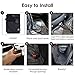 Pet Car Seat Cover for Cars, Moonsteps Waterproof Dog Hammock Seat Cover for Dogs, Cars Trucks Suv's & Vehicles, NonSlip Backing - Black