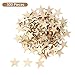 300 Pieces Wooden Stars Shape Unfinished Wood Stars Pieces Blank Wooden Cutouts Ornaments for Craft and Christmas Decoration(1 Inch)