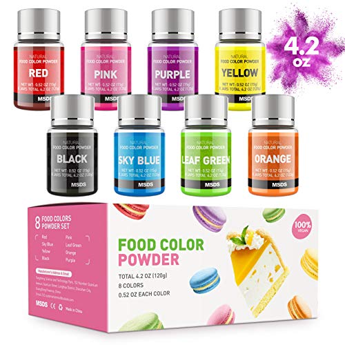 Amazon Com Powder Food Coloring For Cake Decorating Dacool Water Based Food Dye Baking Color Powdered 4 2 Oz Upgraded Vibrant Edible Icing Cake Color Set For Baking Icing Cookie Fondant Macaron