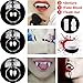 Jeicy Vampire Teeth Fangs 3 Pairs,Vampire Blood and Vampire Teeth Glue Set for Halloween