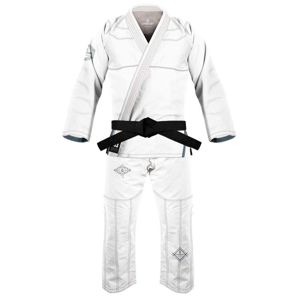 War Tribe Men's Brazilian Jiu Jitsu Gi Lionheart Gi (White, A1) on