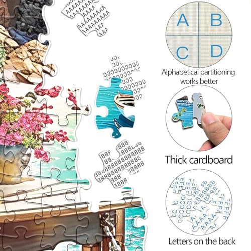 1000 Piece Adult Landscape Jigsaw Puzzle, Impossible Classic Jigsaw Puzzles, Skill Game for the Whole Family, Colorful Puzzle Laying Game Home Decoration 70 x 50 cm