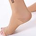2 Pairs Open Toe Knee Length Zipper Compression Socks 15-20 mmHg Support 3 SizeassortedXXL