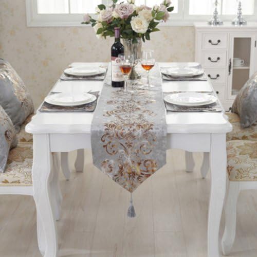 YOTA HOME Table Runners New simple and stylish modern luxury European-style neo-classical table flag tablecloths tea table cloth towel bed end (Color : C, Size : Xl)