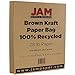 JAM PAPER Matte 28lb Paper - 105 gsm - 8.5 x 11 - Brown Kraft - 50 Sheets/Pack