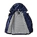 Hiheart Boys&Girls Waterproof Hooded Jackets Cotton Lined Rain Jackets Dark Navy 6/7