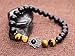 AmorWing M Onyx Tiger Eye Hamsa Hand Buddha Mens Bracelet for Yoga Meditation