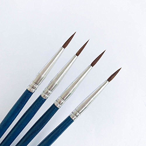 [60 Pack]Pointed Round Painting Brush,Hand Made Thread Drawing Brush,Detail Paint Brush for Acrylic, Oil and Watercolor (M(#00)) - Thumbnail 5