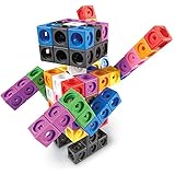 Learning Resources MathLink Cube Big Builders, Imaginative Play, Math Skills, Set of 200 Cubes, Ages 5+