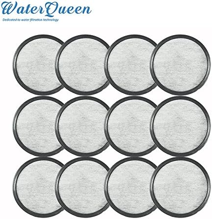 WaterQueen 12 Pack Universal Fit For Mr. Coffee Compatible Water Filters Discs Replacement Charcoal Water Filter Of Mr Coffee