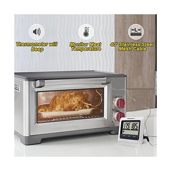 ThermoPro-TP04-Digital-Cooking-Meat-Food-Thermometer-for-Smoker-Grill-Oven-BBQ-Thermometer-Instant-Read