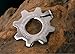 OK-STORE Gear Cog Symbol Metal Necklace, Zinc Alloy Pendant Keychain Stainless Steel Tag Keyring