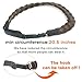 DIGUAN Synthetic Hair Braided Headband Classic Chunky Wide Plaited Braids Elastic Stretch Hairpiece Women Girl Beauty accessory, 55g aHairBeauty (#Chestnut)