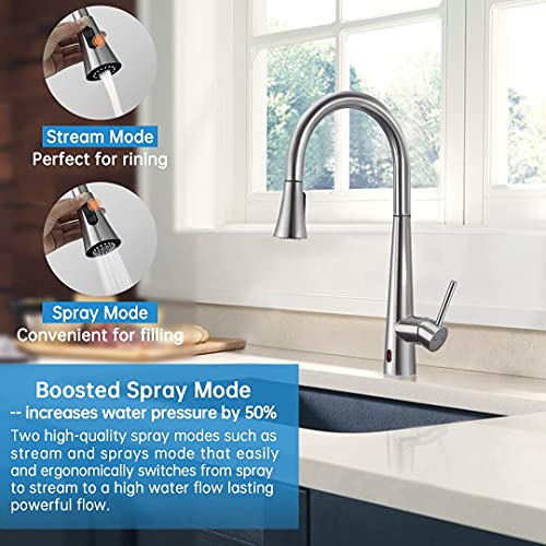 Touchless & Touch Activation Pull Down Kitchen Faucet , ARRISEA High
