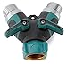 GrowGreen Garden Hose Splitter, 2 Way Y Valve Garden Hose Connector - Heavy Duty - Durable Garden Hose y Splitter - No More Swapping Hoses Constantly