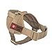 yisibo 2pieces-Service Dog Patch Embroidered Morale Hook and Loop Patch for Tactical K9 Harness Vest (Coyote Brown)