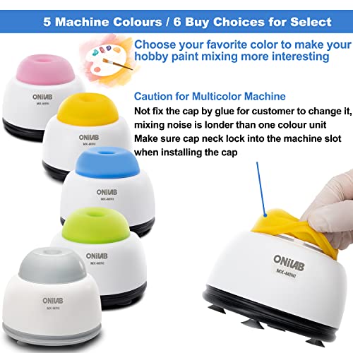 ONiLAB Mini Vortex Mixer - Agitatore Touch Per Smalti, Adesivi E Vernici, Con 120 Miscelatori