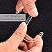 24 Packs Plastic Shower Curtain Rings Hooks for Bathroom Shower Window Rod (Clear)