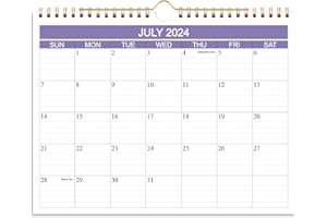 GETVOW Calendar 2024-2025 - Wall Calendar Runs from July 2024 - December 2025, 18 Months 2024-2025 Calendar with Thick Paper for Planning and Organizing at Home or Office, 8.5 x 11 in, Purple