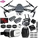 DJI Mavic Pro Quadcopter Drone Fly More Combo Pack with 4K Camera and Wi-Fi , 3 Batteries , DJI Custom Case , Charging Hub , Three Piece Multi Coated Filter Kit VR Goggles Virtual Reality Experience