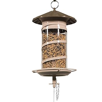 Effortless Products Barrel Mixed Seed Bird Feeder Large Brown