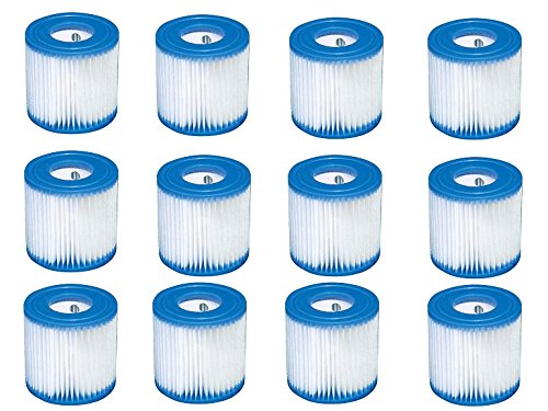 INTEX Replacement 29007E Swimming Pool Filter Cartridge H - 12 Pack