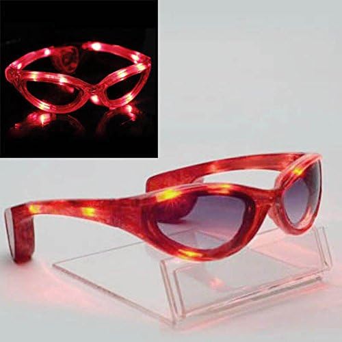 MAZIMARK--Colorful LED Light Up Glasses Blink Sunglasses Rave Party Xmas Supplies Hot SALE
