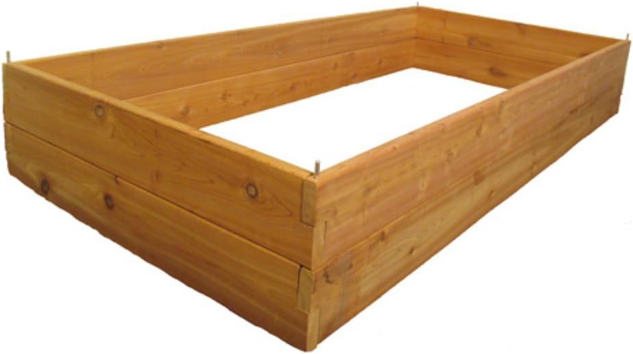 Infinite Cedar 3x6x11 ft. Raised Garden Bed Kit Amazon.co.uk Garden