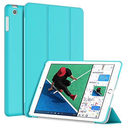 JETech Case for Apple iPad (9.7-Inch, 2018/2017 Model), Smart Cover Auto Wake/Sleep, Blue