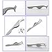 Teenitor False Eyelash Applicator, Fake Eyelash Applicator, Heave Duty Eyelash Tweezer Applicator 4 pcs A Set
