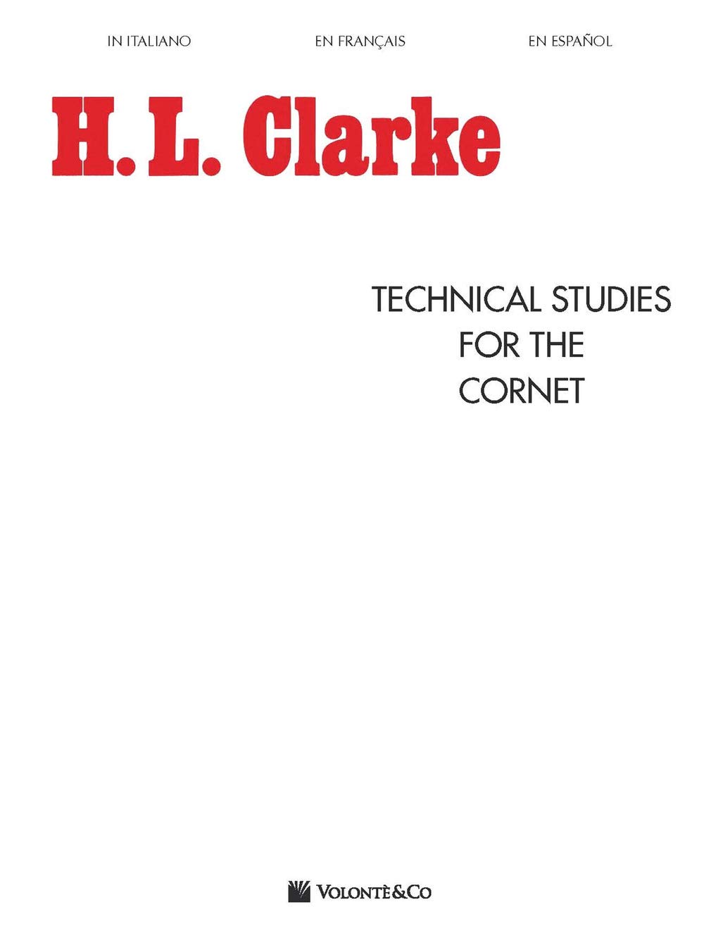 Technical Studies for the Cornet: Volonte' Editore