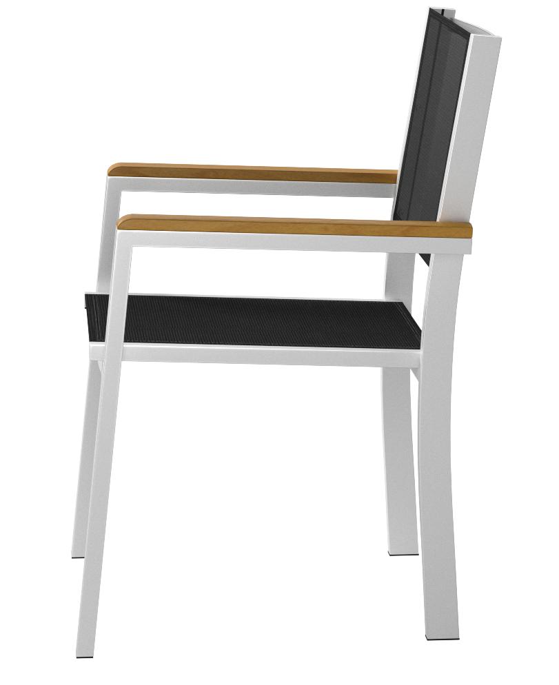 cosco outdoor living paloma steel patio dining chairs light gray sling on Klsvu5d6spwbam