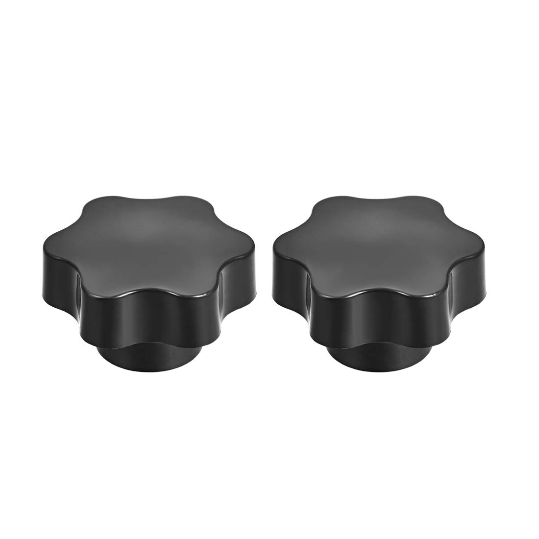 uxcell Clamping Handle Screw Knobs Handle M12 Threaded Star-Shape 2pcs
