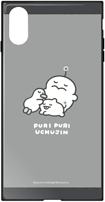 Amazon Iphonexs ケース 背面ガラスケース ガラス ハイブリッドケース アイフォンxs アイフォンテンエス カバー スマホケース かわいい キャラクター おしゃれ ゆるキャラ Line ライン スタンプ クリエーター ぽころチャレンジ グッズ ぷりぷりうちゅうじん D