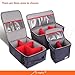 G-raphy Camera Insert Bag Lenses Cases with Large Capacity Camera Case Dividers with Grab Handle and Removal Strap Shockproof for DSLR SLR Mirrorless Cameras and Other Photography Accessories (Grey)