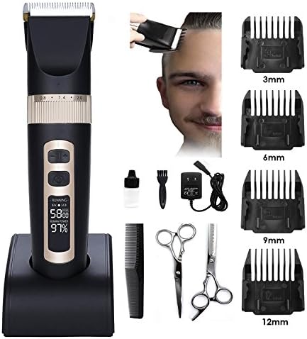 HavenJanny Hair Clippers,Professional Hair Trimmer for Men Precision Hair Clipper Beard Trimmer Cordless Rechargeable