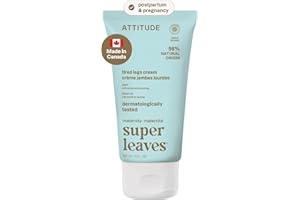 ATTITUDE Pregnancy Tired Legs Cream, Made in Canada, EWG Verified, Dermatologically Tested, Plant and Mineral-Based, Vegan Ma