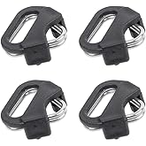 Foto&Tech 4 pieces Stainless Steel Lug Ring Camera Strap Triangle Split Ring Adapter and ABS Cap, Compatible with Fujifilm Lecia Nikon Canon Sony Olympus Pentax Panasonic SLR RF Mirrorless Camera