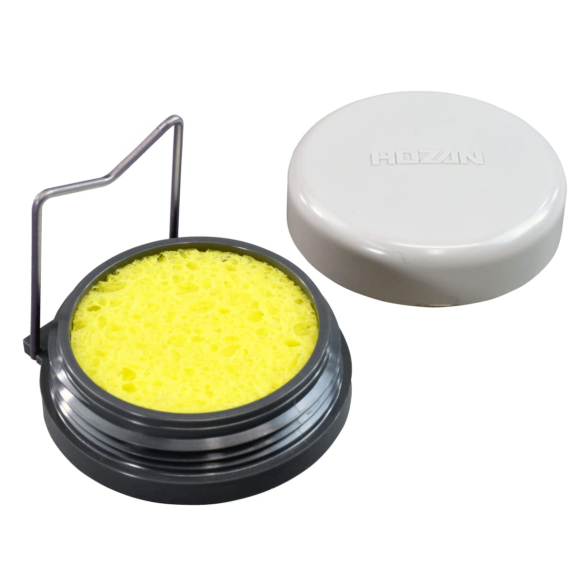 ホーザン(HOZAN) コテ台ソルダースタンド 携帯に便利なフタ付きコテ台 ガスケット内蔵で水漏れしない 外形寸法65mmφ H-11商品画像