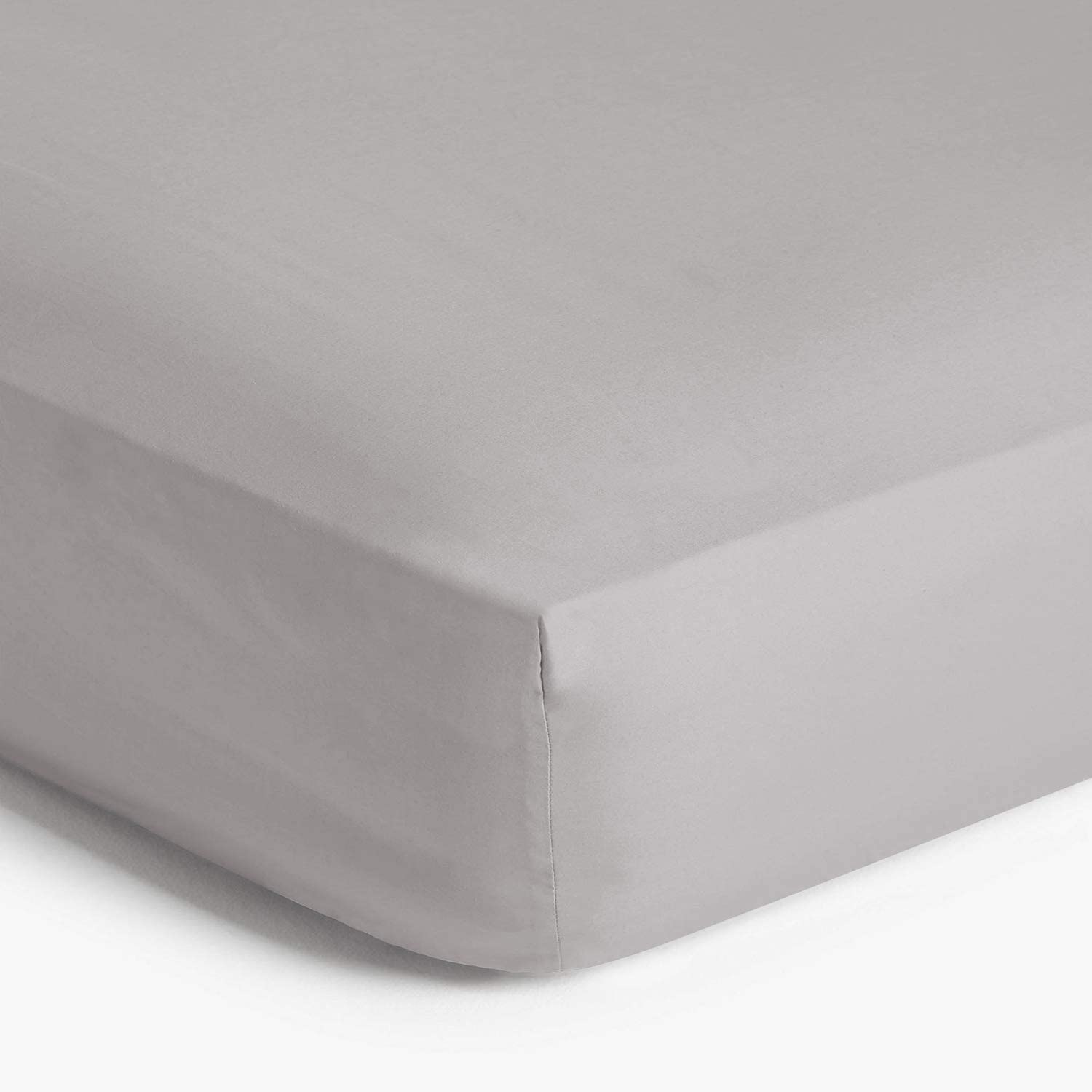 Imperial Rooms Fitted Sheets Double 25 CM Brushed Microfibre Easy Care Soft Bed Sheets Fade Resistant (Grey)
