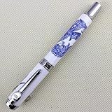 1 X Advanced Jinhao 950 Roller Ball Pen Blue and White Porcelain Dragon Real Ceramic