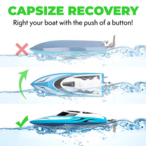 force1 velocity rc boat h102 remote control boats for pools and lakes