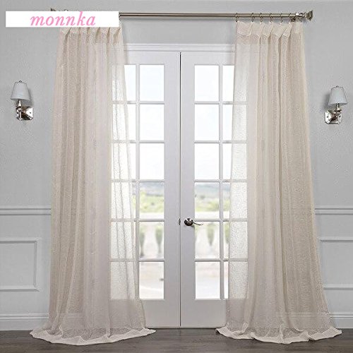 Amazon Com 1 Piece Golden Luxury Classic Sheer Window Curtain