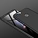 20piter Case Compatible with Huawei Honor 7A Ultra-Thin 3 in 1 Detachable Anti-Scratch PC Hard Shockproof Cover for Honor 7A (Honor 7A, Black)