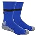 adidas Traxion Premier Football/Baseball Crew Socks, Bold Blue/Black/Light Onix, Large
