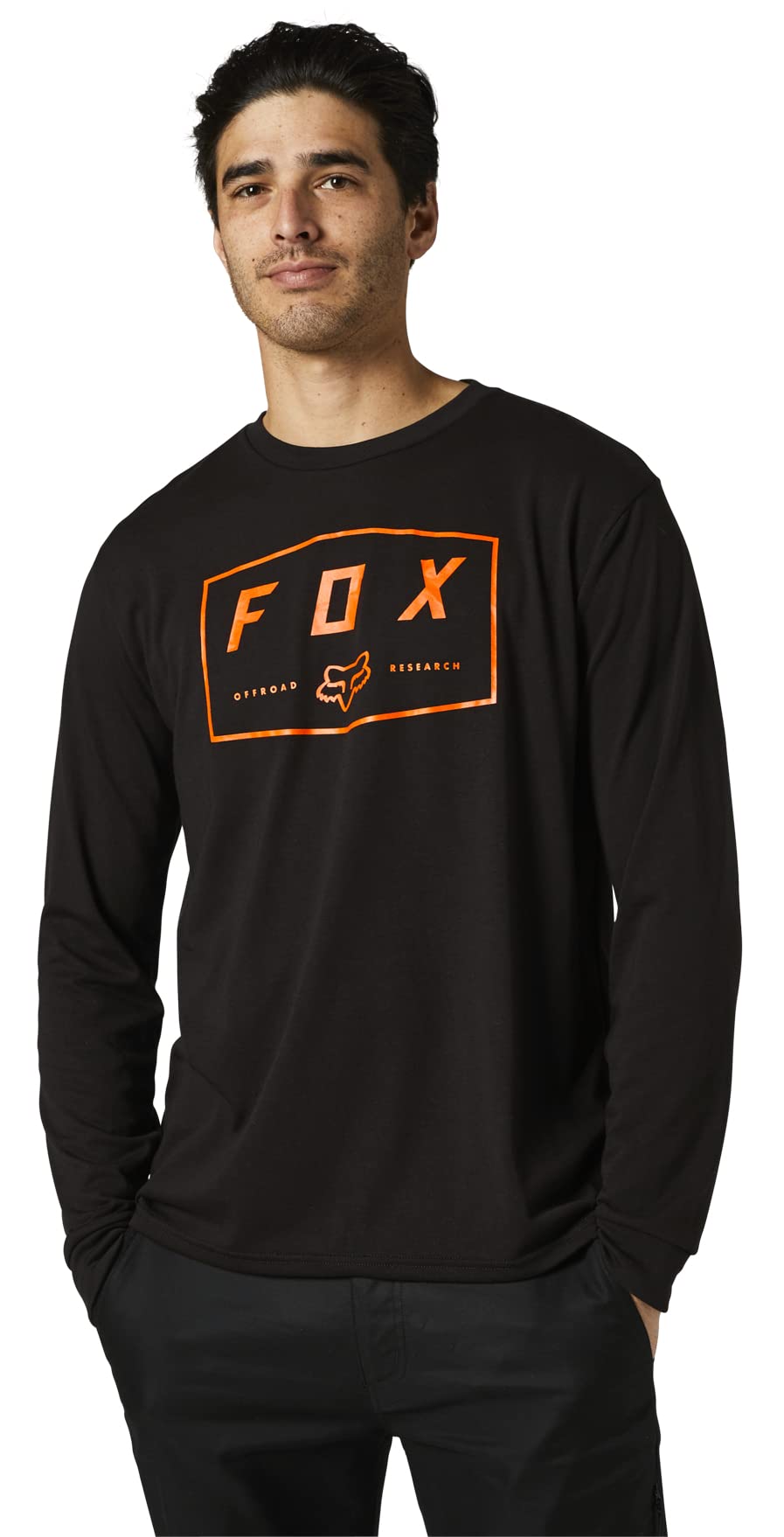 Fox Badger Long Sleeve Tech Tee Black L