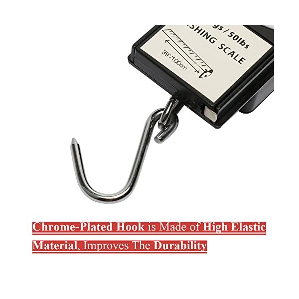 YOGAYET-Portable-Fishing-and-Luggage-Hanging-Hook-Multi-Purpose-Scale-With-Tape-Measure-Max-Weight-50lb22kg