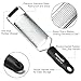Duyoku Cheese Grater, with Cleaning Brush & Protector, Homsoph Perfect Citrus Zester for Parmesan, Lemon, Expert Slicer for Vegetables with Sharp Stainless Steel Blade, Tiny Pieces Grater